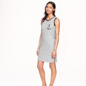 J. Crew Anchor Tank Dress Gray Navy